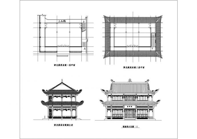 某古庙大样完整CAD设计施工图_图1