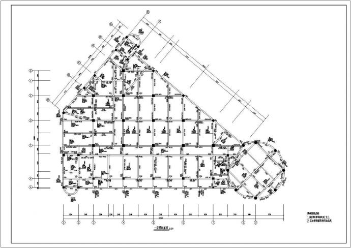某地区小区会所建筑结构全套方案设计施工CAD图纸_图1