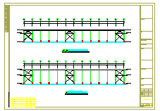 54X84米钢结构厂房cad结构施工图-图一