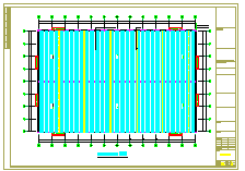 54X84米钢结构厂房cad结构施工图-图二