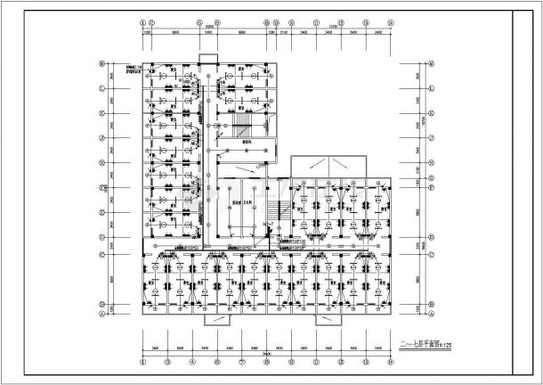 电气设计_某地区学生宿舍电气CAD图-图二