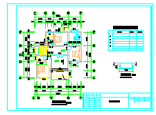 二层12.1×12.1带庭院建筑设计施工图-图一