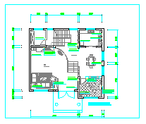 某别墅CAD全套装修施工图纸_图1