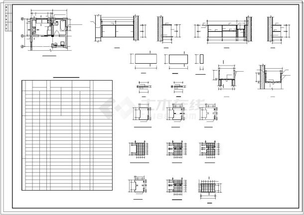 某地多层住宅建筑结构CAD全套施工设计图纸-图二