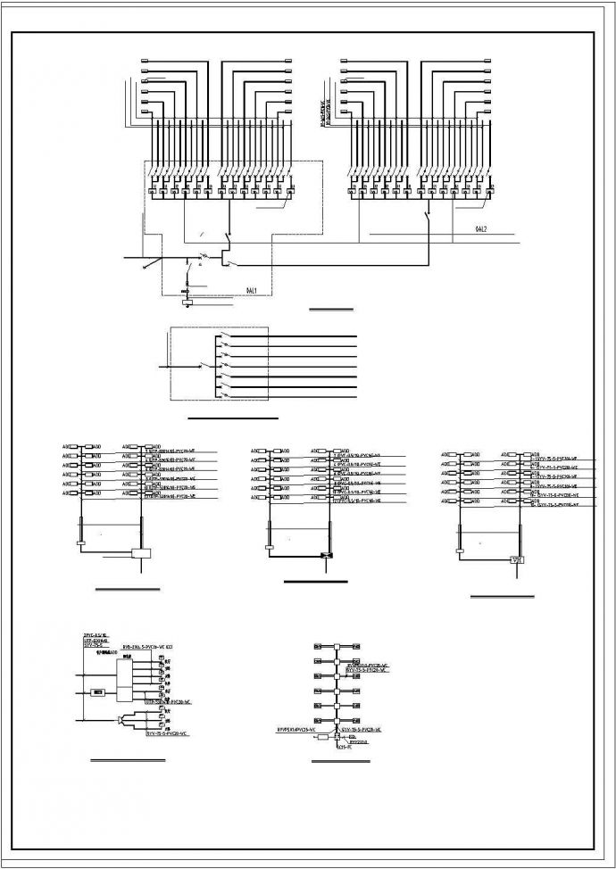 某住宅楼电气全套CAD施工设计图_图1