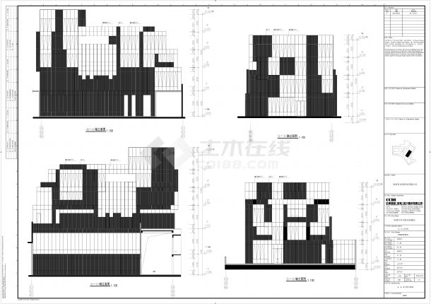 南山某某产业园-4，5，6号楼立面图CAD-图一