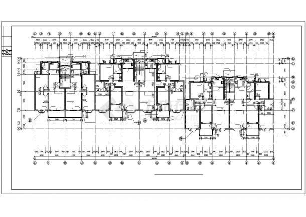 某地多层住宅楼全套CAD建筑施工设计图纸-图二