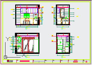 厨房橱柜CAD设计详细施工图纸-图二