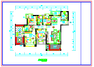 某区域室内家庭装修设计CAD参考图-图二