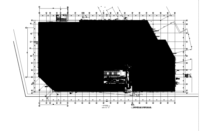 云南某小型超市空调及通风系统设计施工cad图纸_图1