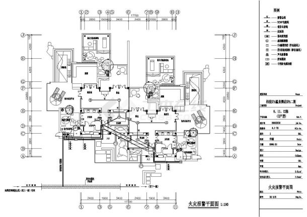 某地豪华温泉酒店H型CAD-图二