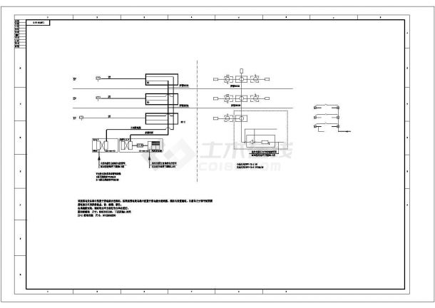 [天津]某三层框架结构居委会办公楼配电设计cad电气施工图（含设计说明）-图二