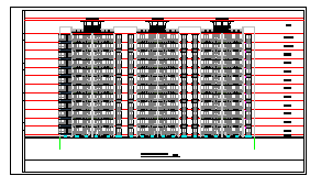 板式小高层住宅楼建筑cad施工图纸-图二