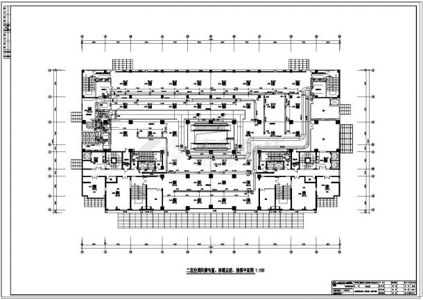 山东某市大厦空调设计cad施工图纸-图一