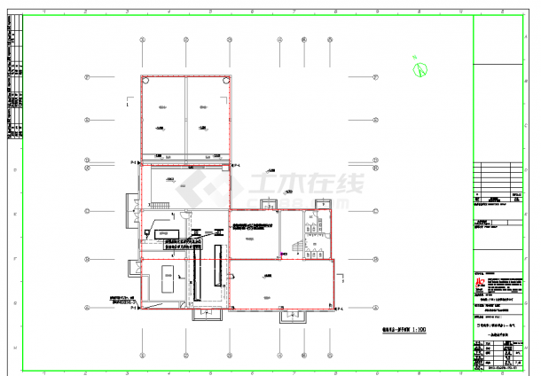 某地建筑辅助用房电气CAD图纸-图二