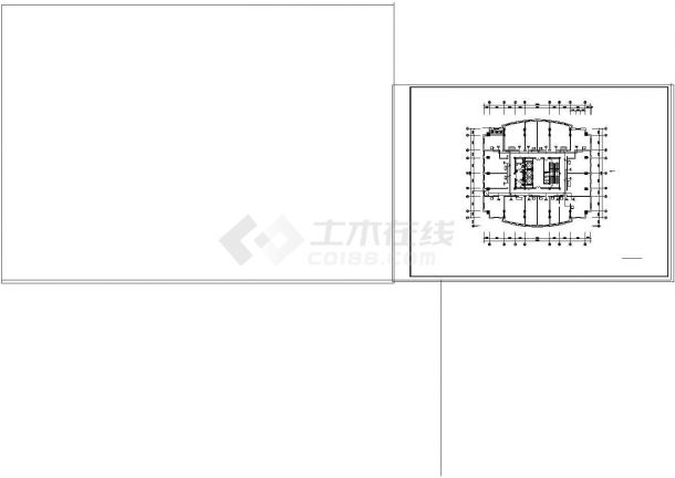 商务楼屋顶VRV室外机布置平面cad施工图-图二