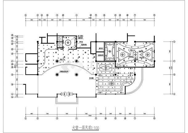 【苏州】某地精品二层西餐厅全套装修施工设计cad图纸-图一
