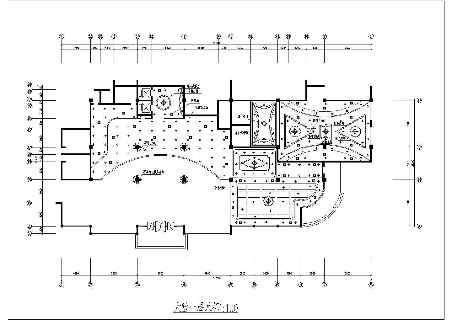 【苏州】某地精品二层西餐厅全套装修施工设计cad图纸
