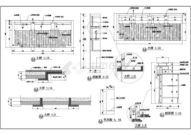 某地区经典中式餐厅建筑方案设计施工CAD图纸-图二