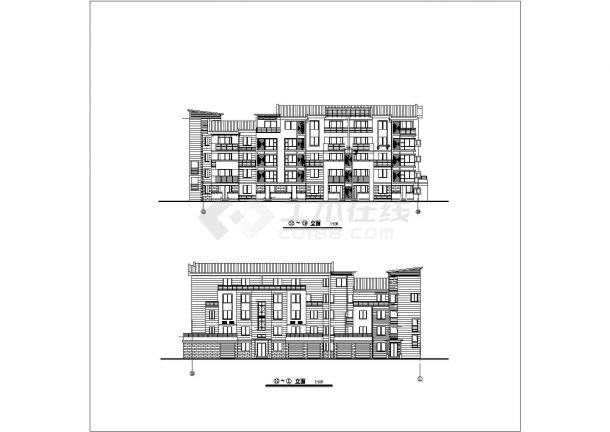 某地多层住宅建筑全套方案设计施工CAD图纸-图一