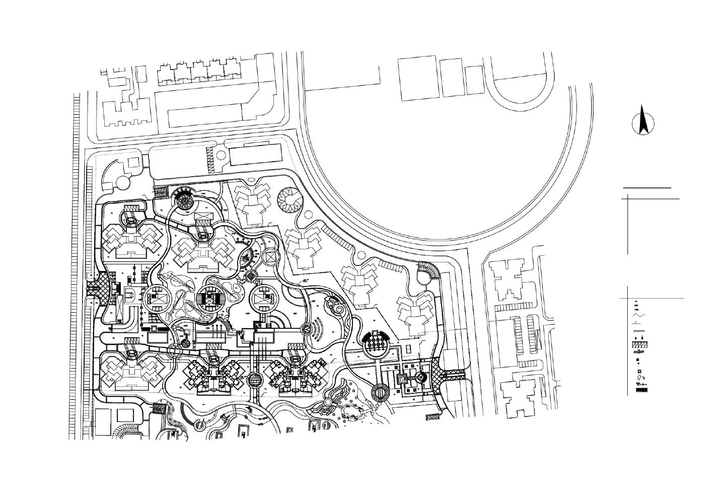 某某北京某某星园二期施工图-索引图平面图CAD图