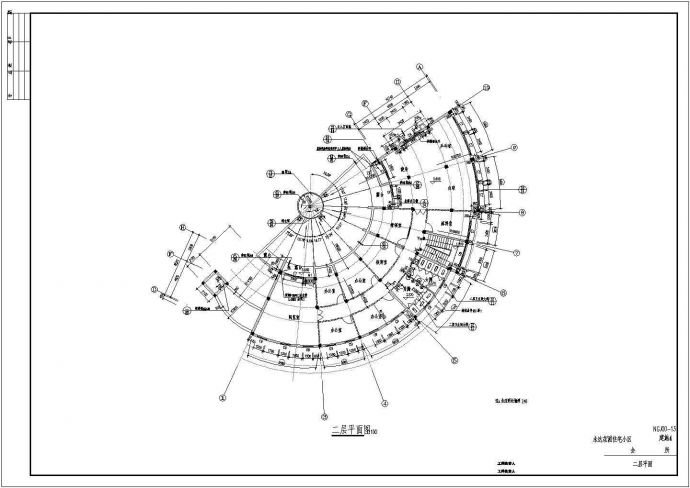 某城市高级居住小区会所建筑方案全套设计施工CAD图纸_图1