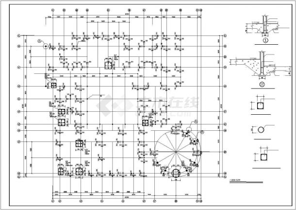某三层框架结构幼儿园（建筑面积2734.7平方米）设计cad全套建筑施工图（含设计说明，含结构设计）-图二