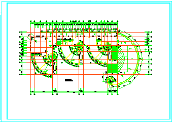 某市大型幼儿园建筑外立面CAD设计施工方案图-图一
