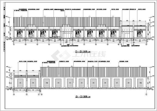 某地区休闲娱乐中心给排水工程工艺流程施工CAD图-图二