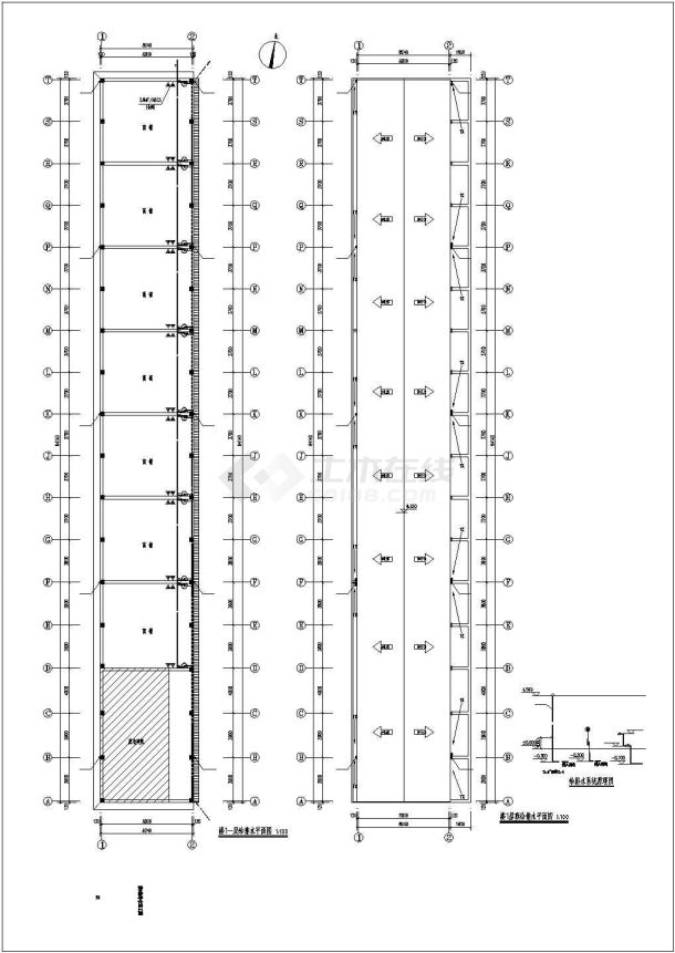 某幼儿园室+农贸市场改建工程给排水施工图-图二