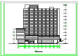 某市十一层宾馆改造为医院cad建筑设计图-图一
