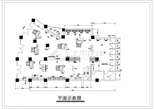  [Changshu] Full decoration CAD construction drawing of a new clothing store in a clothing city - Figure 2