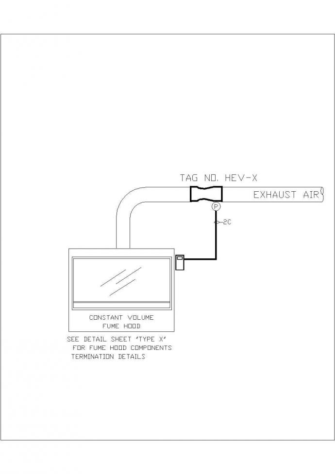 某实验室通风柜与排烟罩设计cad详细平面施工图（全英文标注）_图1