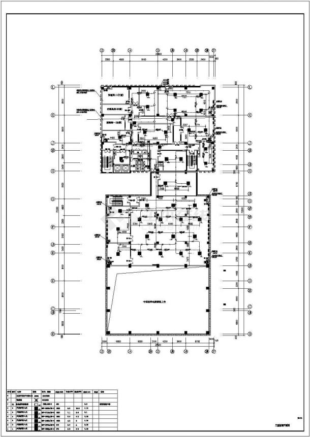 某地8层办公楼多联机空调设计施工图-图二
