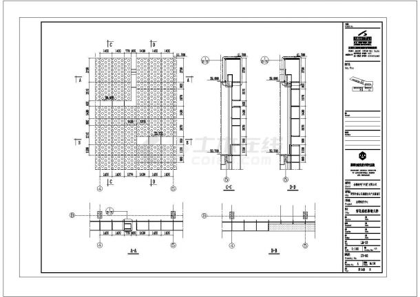 某地区高新技术产业园研发楼建筑建筑方案设计施工CAD图纸-图一