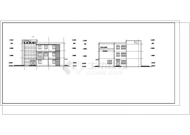 宁夏中宁县某三层幼儿园建筑设计方案-图一
