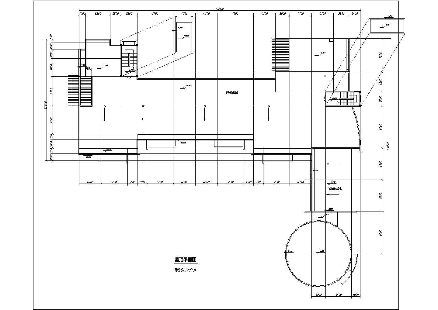 12班 3层3242.3平米幼儿园建筑设计图