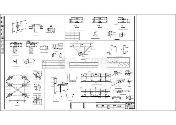 某排架结构增资扩建联合厂房建筑方案设计施工CAD图纸-图二
