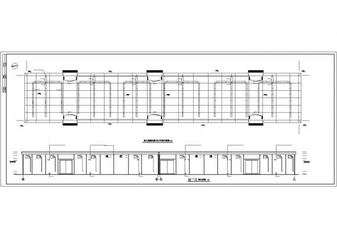 某单层排架结构仓库建筑结构方案设计施工CAD图纸_图1