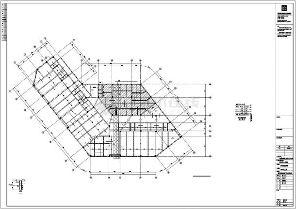 [福建]3层钢混框架结构幼儿园结构施工图（2016）-图一