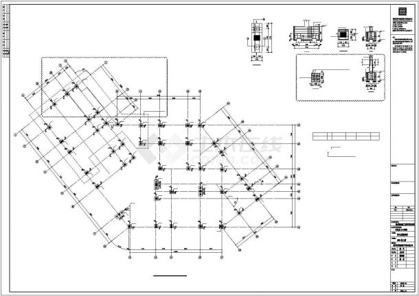 [福建]3层钢混框架结构幼儿园结构施工图（2016）-图二