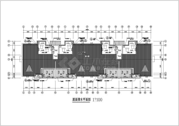 某市区著名花园小区住宅楼设计CAD全套建筑施工图（标注详细）-图二