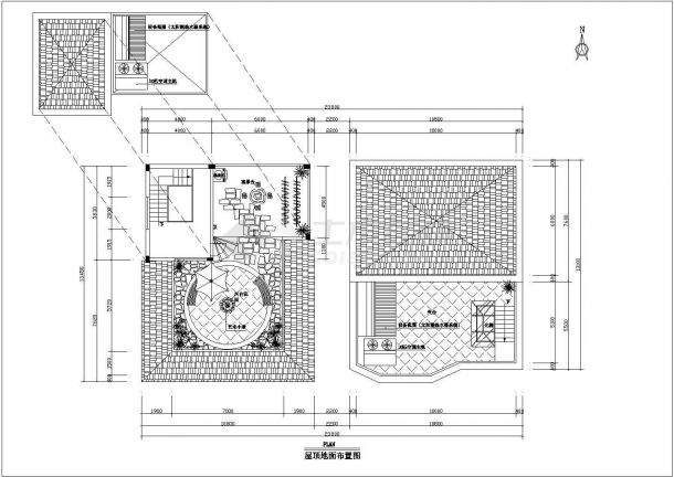 某市区著名海景花园别墅设计CAD全套建筑施工图（含施工说明）-图二