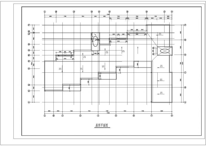 三层四建幼儿园建筑施工cad图，共六张_图1