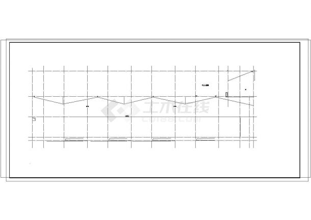 某2921平方米 宁夏中宁县三层幼儿园建筑设计方案CAD图纸-图一