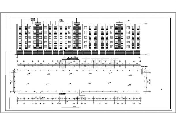红塔区水利小区住宅施工图，含设计说明-图二
