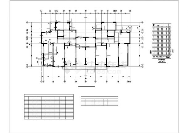 某剪力墙住宅建筑结构cad整套施工设计图-图二