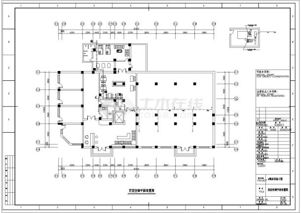 某中型宾馆中央空调和卫生热水全套设计施工cad方案-图二