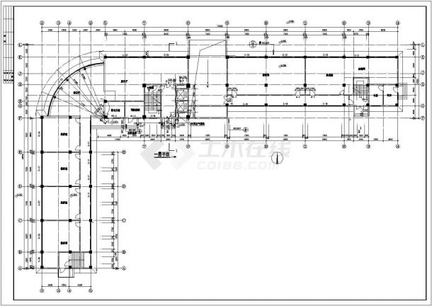 商住宅楼建筑设计CAD平面图纸-图一