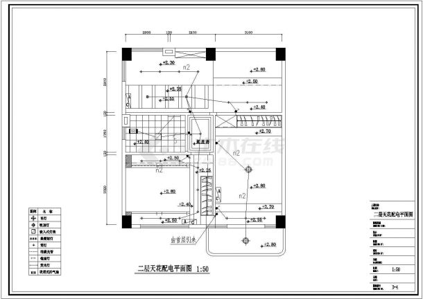 电气设计_某两层复式住所强电CAD图-图二